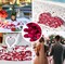 400PCS Silk Rose Petals Burgundy Red Wedding Supplies Flower Girl Basket Table Aisle Runner Party Dinner Bridal Shower Decoration Valentine&#x27;s Day Decor